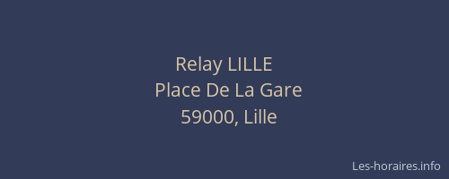 Relay LILLE