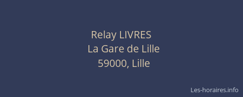 Relay LIVRES