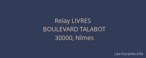 Relay LIVRES