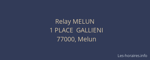 Relay MELUN