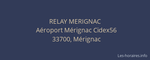RELAY MERIGNAC