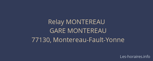 Relay MONTEREAU