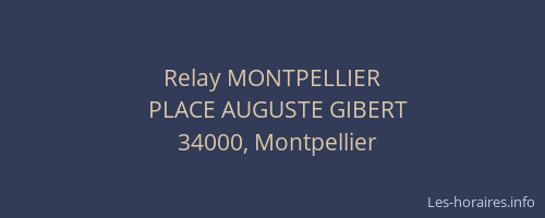 Relay MONTPELLIER