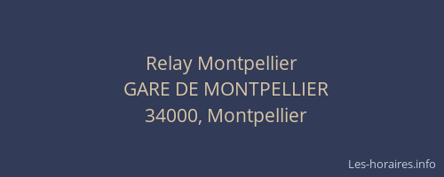 Relay Montpellier
