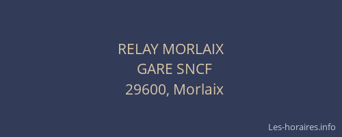 RELAY MORLAIX