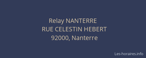 Relay NANTERRE