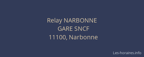 Relay NARBONNE