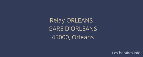 Relay ORLEANS