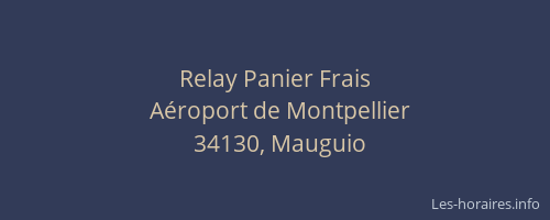 Relay Panier Frais
