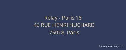 Relay - Paris 18