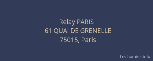 Relay PARIS