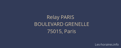 Relay PARIS