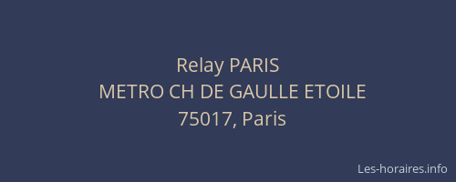 Relay PARIS