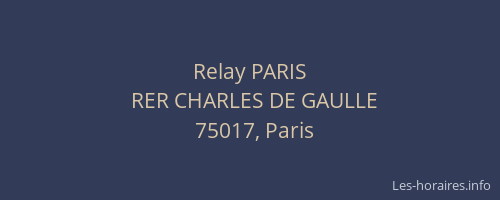 Relay PARIS