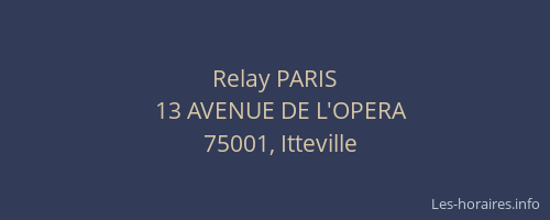 Relay PARIS