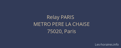 Relay PARIS