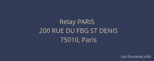 Relay PARIS
