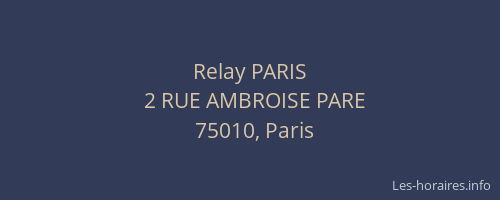 Relay PARIS