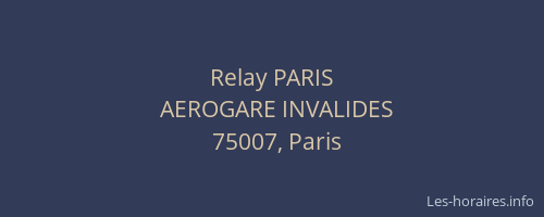 Relay PARIS