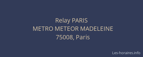 Relay PARIS