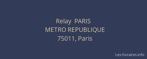 Relay  PARIS