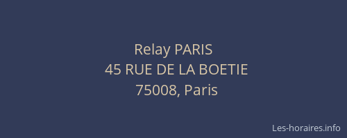 Relay PARIS
