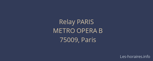 Relay PARIS