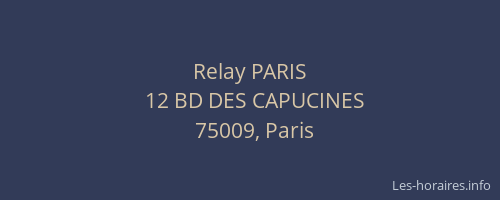 Relay PARIS