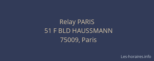 Relay PARIS