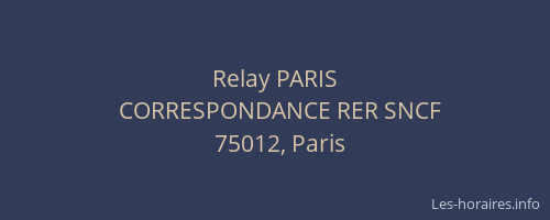 Relay PARIS