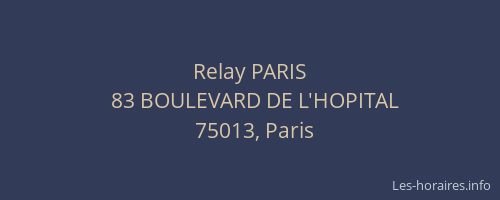 Relay PARIS