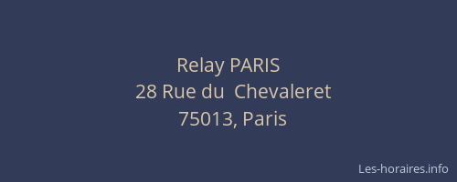 Relay PARIS