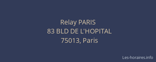 Relay PARIS