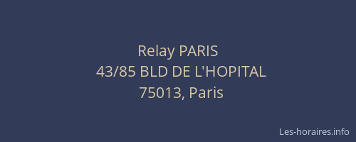 Relay PARIS