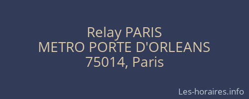 Relay PARIS