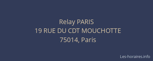 Relay PARIS