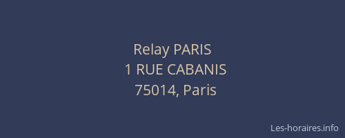 Relay PARIS