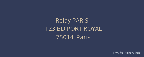 Relay PARIS