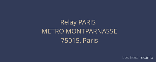 Relay PARIS