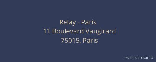 Relay - Paris