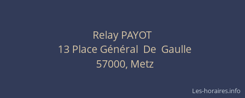 Relay PAYOT