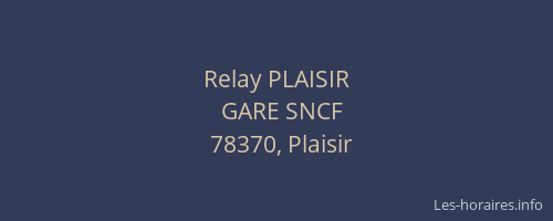 Relay PLAISIR