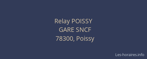 Relay POISSY