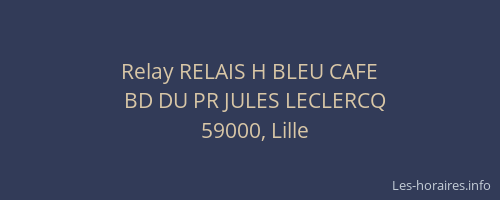 Relay RELAIS H BLEU CAFE