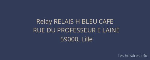 Relay RELAIS H BLEU CAFE
