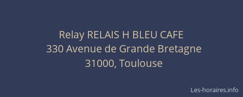 Relay RELAIS H BLEU CAFE