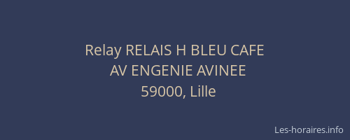 Relay RELAIS H BLEU CAFE