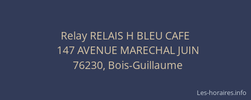 Relay RELAIS H BLEU CAFE