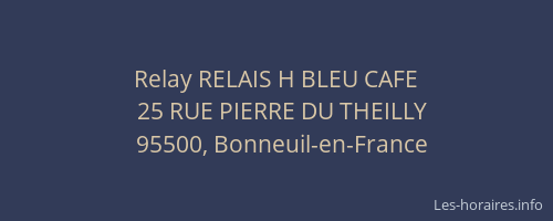 Relay RELAIS H BLEU CAFE