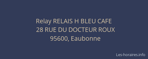 Relay RELAIS H BLEU CAFE